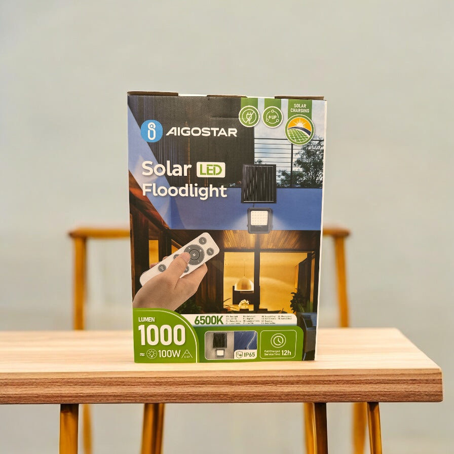 Lámpara led panel solar