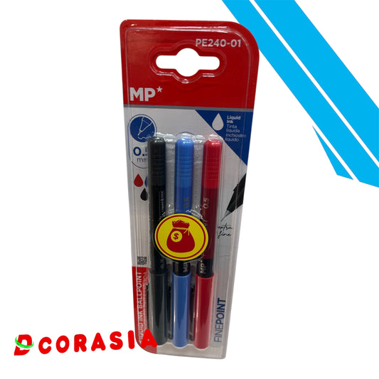 Bolígrafo tinta líquida surtido