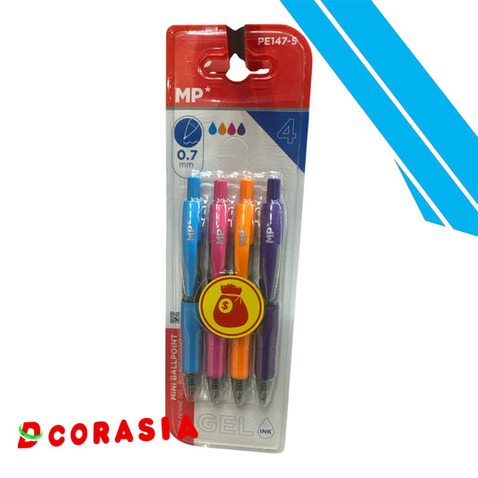 Bolígrafo gel mini x4