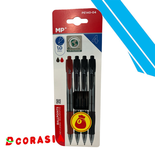 Bolígrafo surtido x4