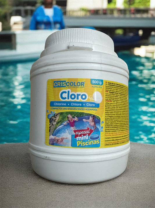 Cloro mini piscina compacto