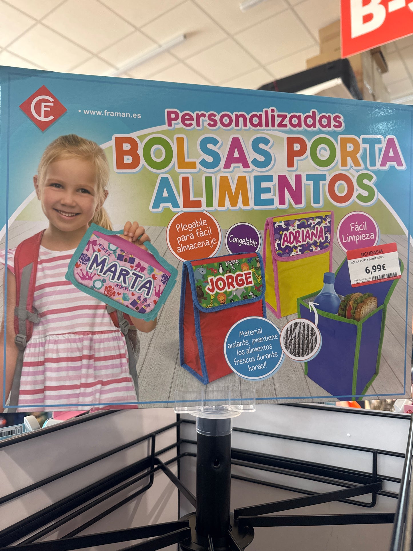 Bolsas porta alimentos