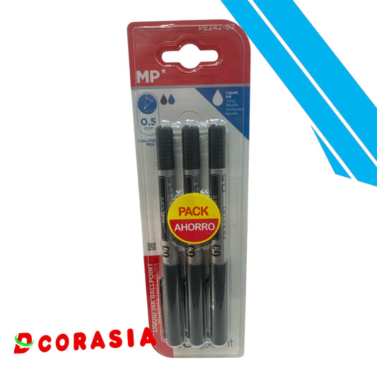 Bolígrafo tinta líquida x3