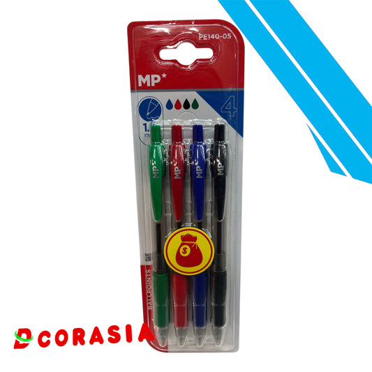 Bolígrafo surtido x4