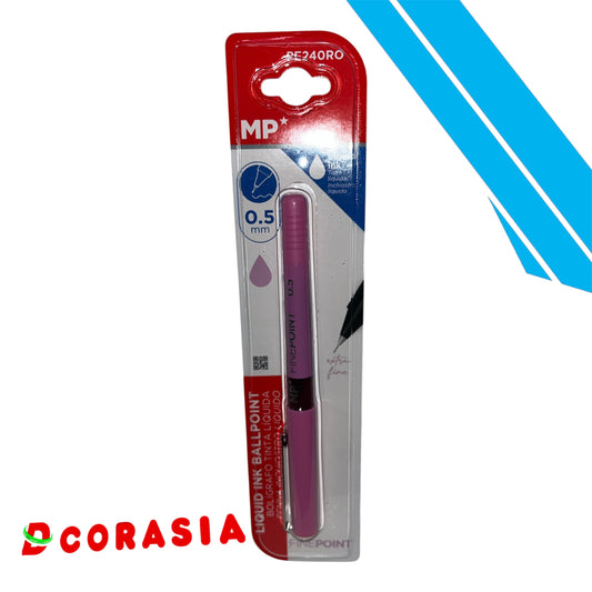 Bolígrafo tinta líquida rosado