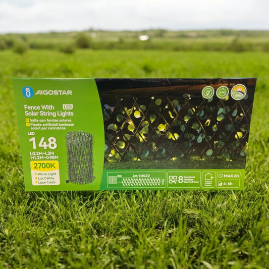 Valla hojas luz solar 2mx98cm