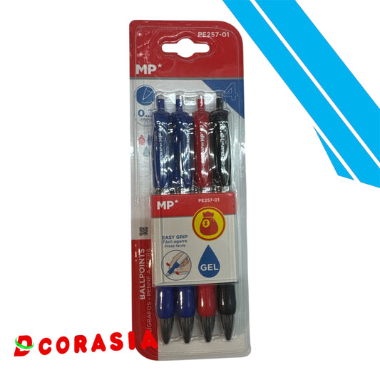 Bolígrafo gel surtido x4
