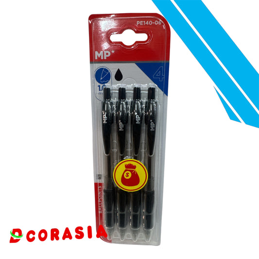 Bolígrafo negro x4