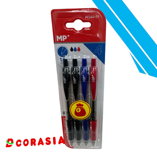 Bolígrafo surtido x4