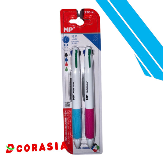 Bolígrafo 4 colores x2