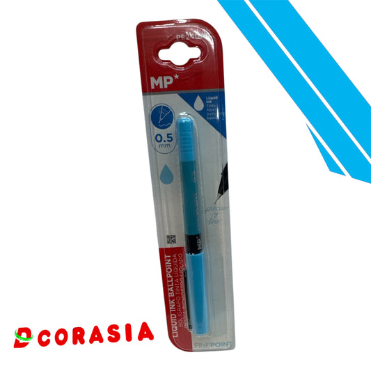 Bolígrafo tinta líquida azul claro