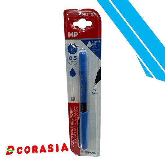 Bolígrafo tinta líquida azul