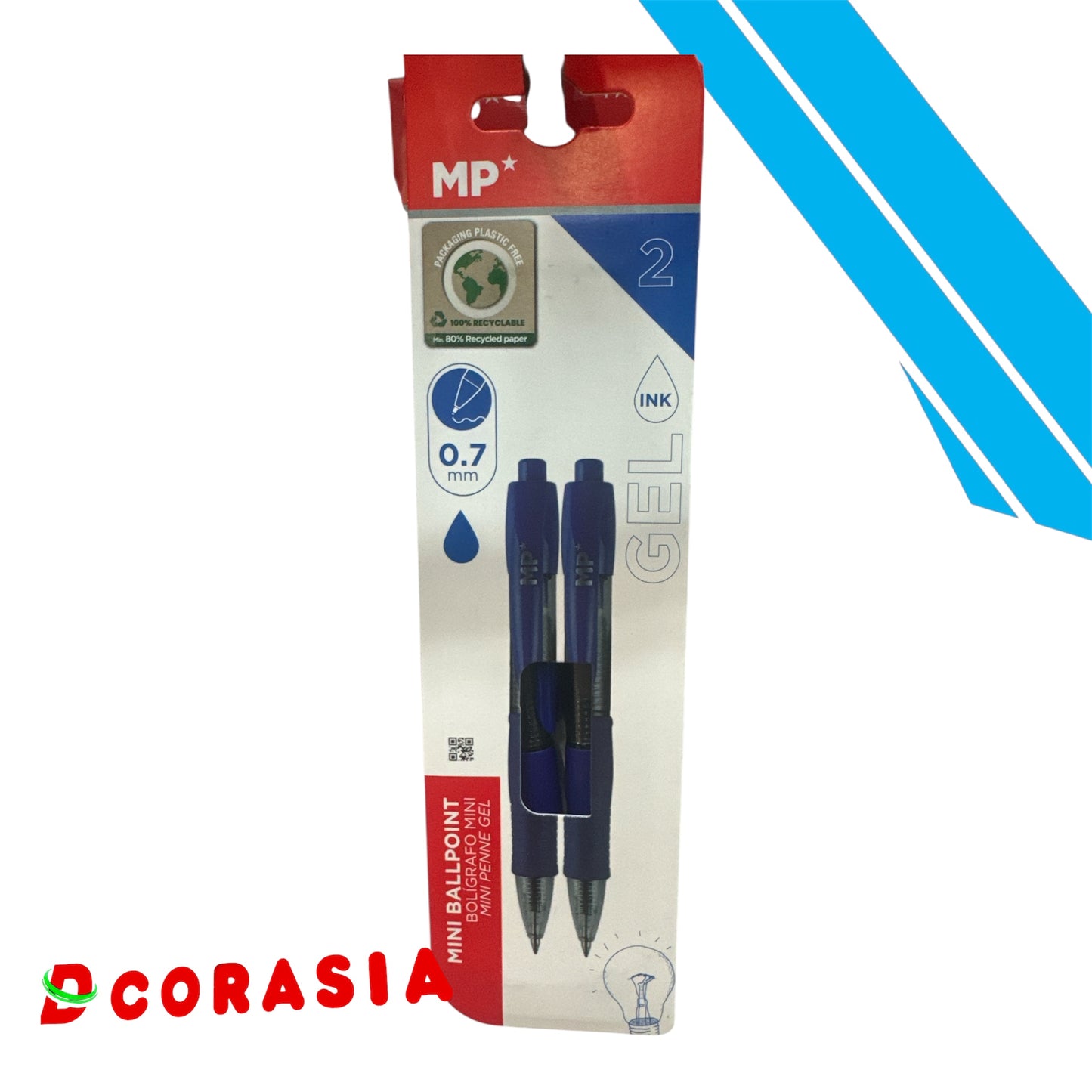 Bolígrafo gel mini x2