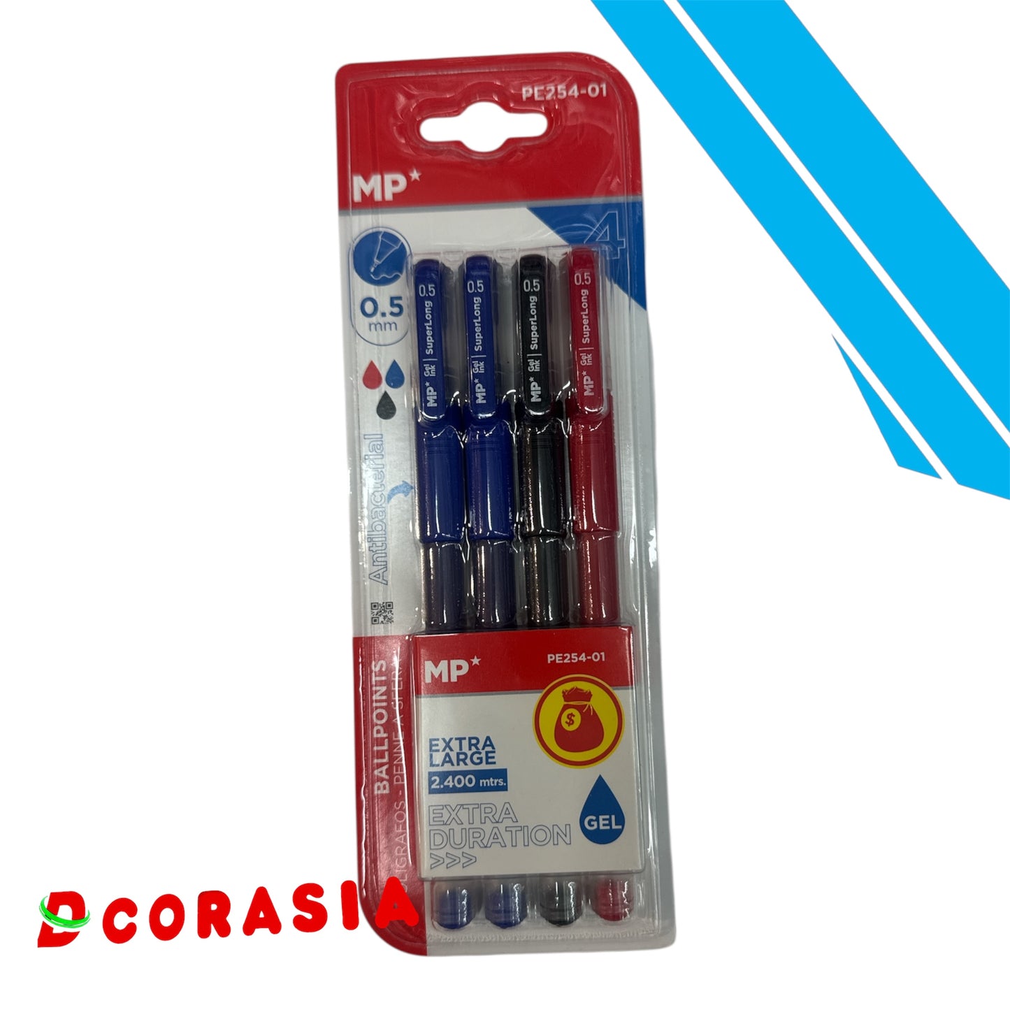 Bolígrafo gel surtido x4