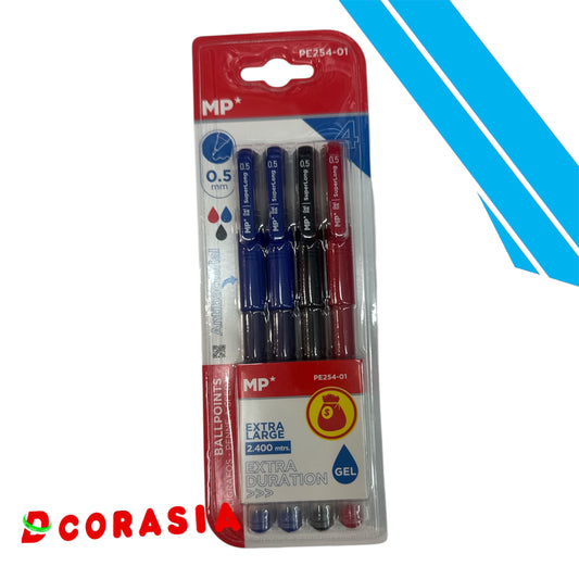 Bolígrafo gel surtido x4