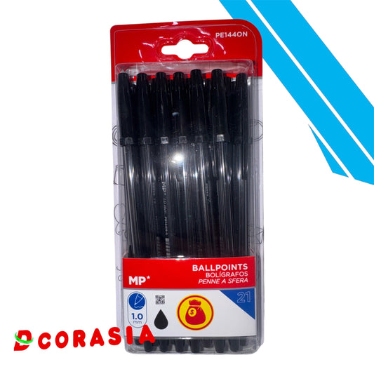Bolígrafo negro x21