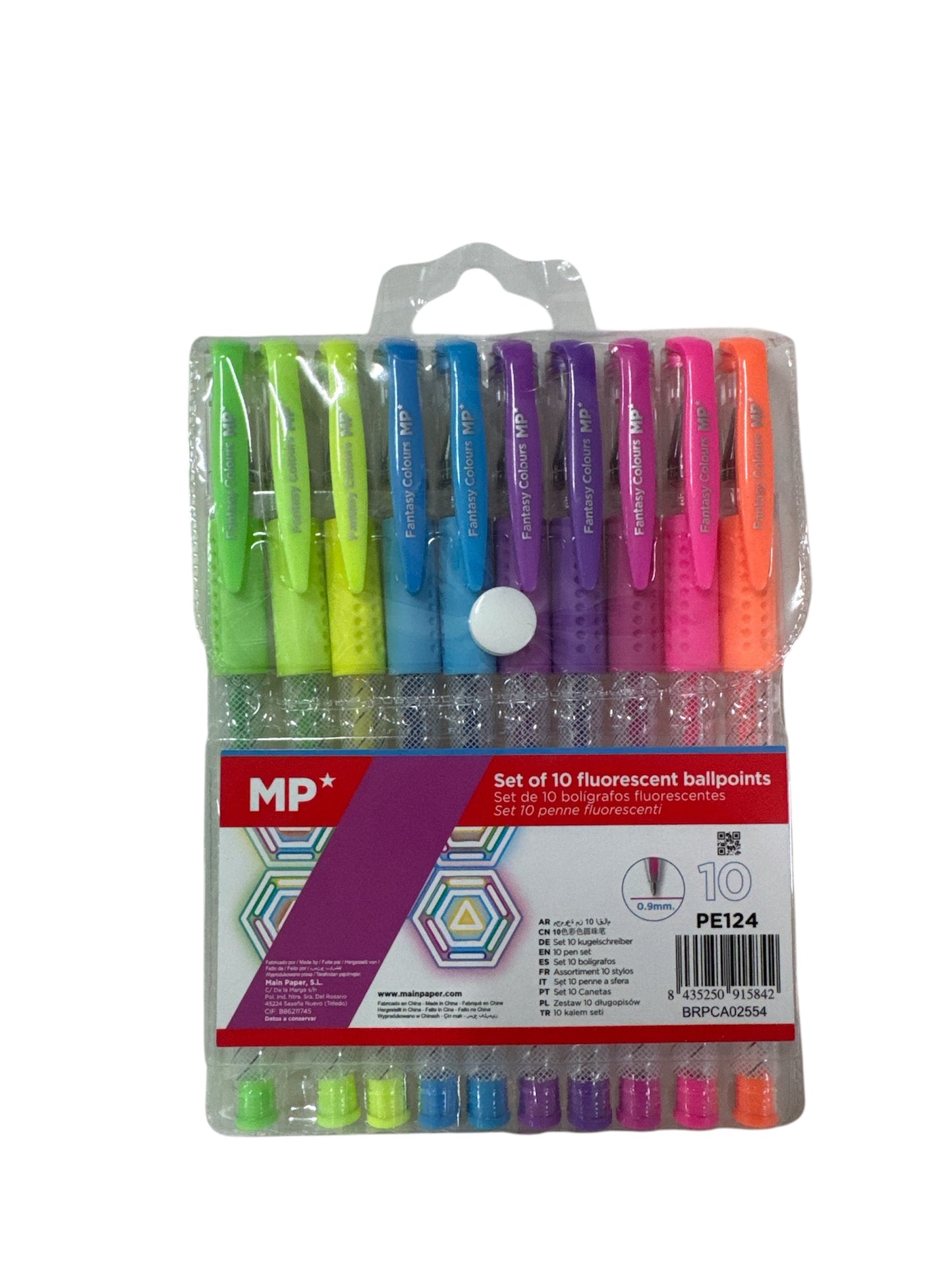 Bolígrafo fluorescente x10