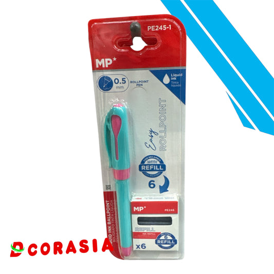 Bolígrafo tinta líquida azul