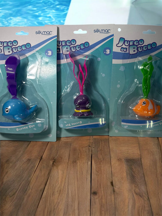 Juego de buceo animales surtidos solmar