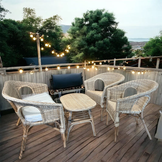 Juego muebles natural con espuma
