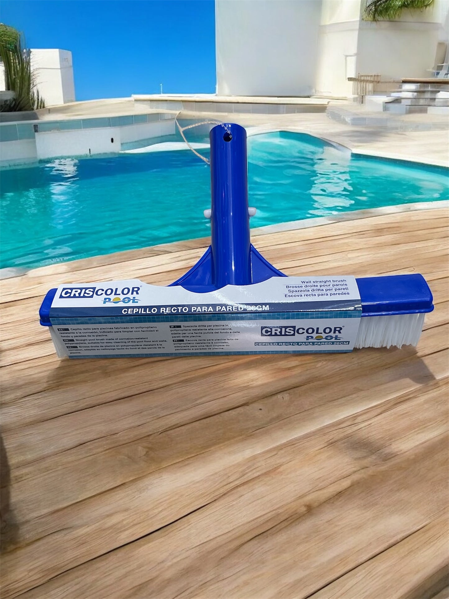 Cepillo recto piscina