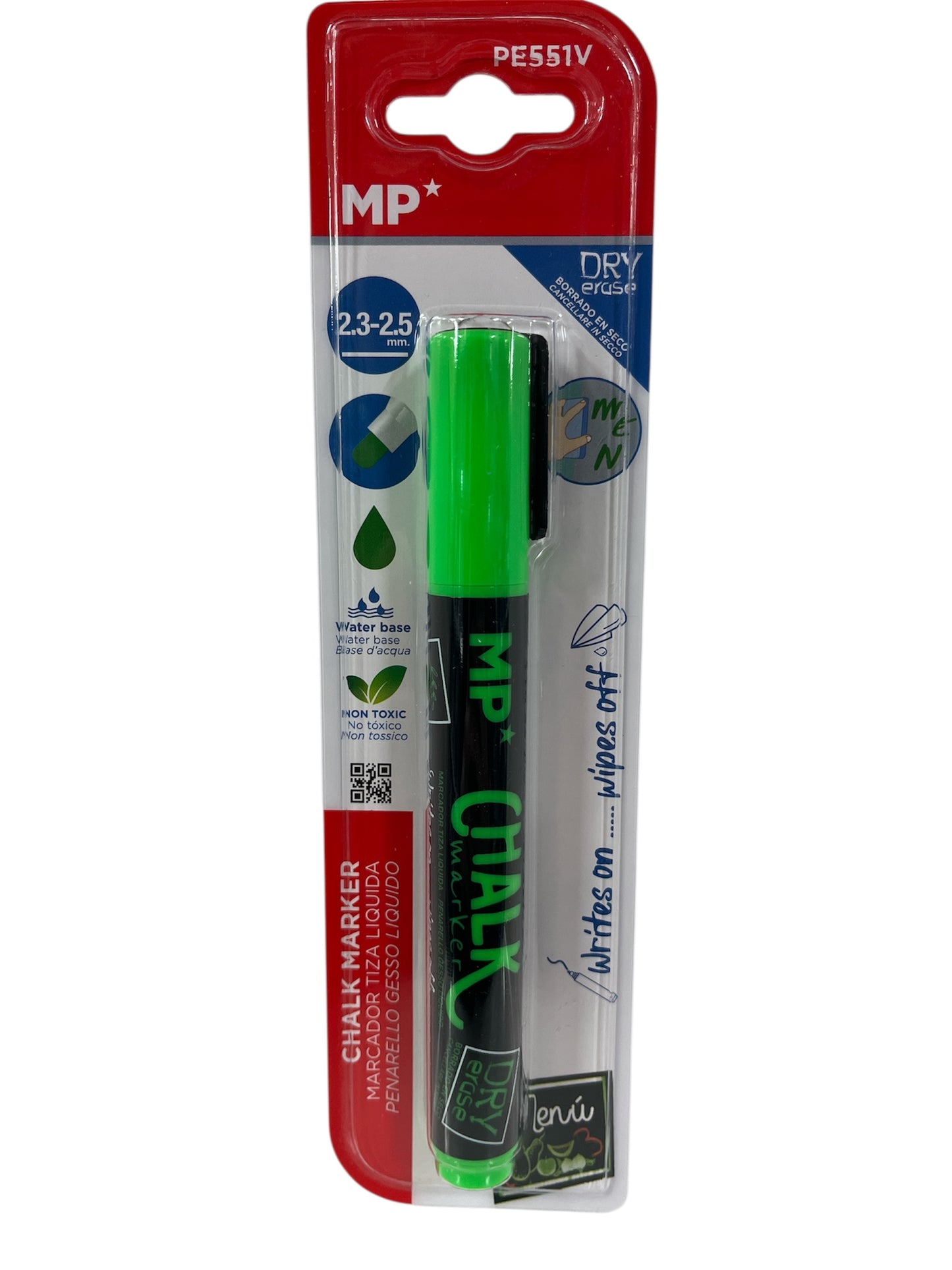 Rotulador tiza verde