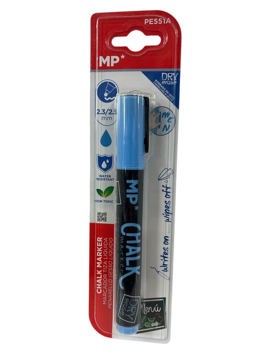 Rotulador tiza azul