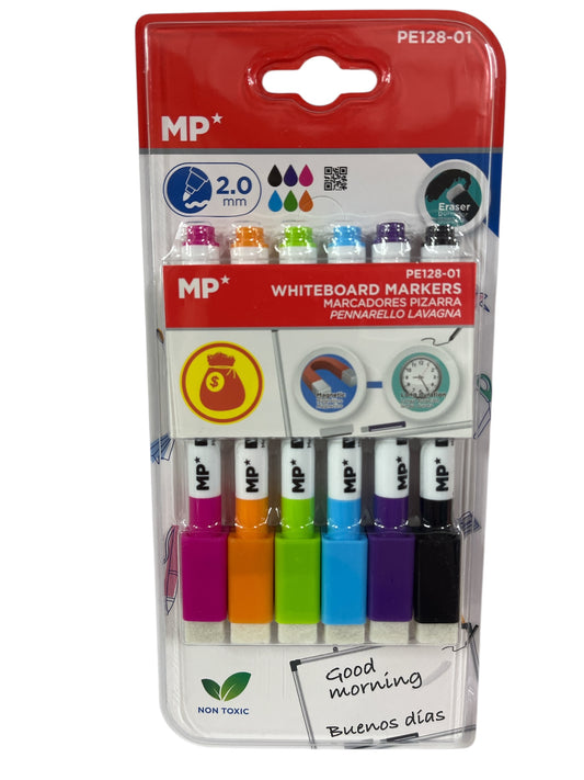 Rótula pizarra colores x 6