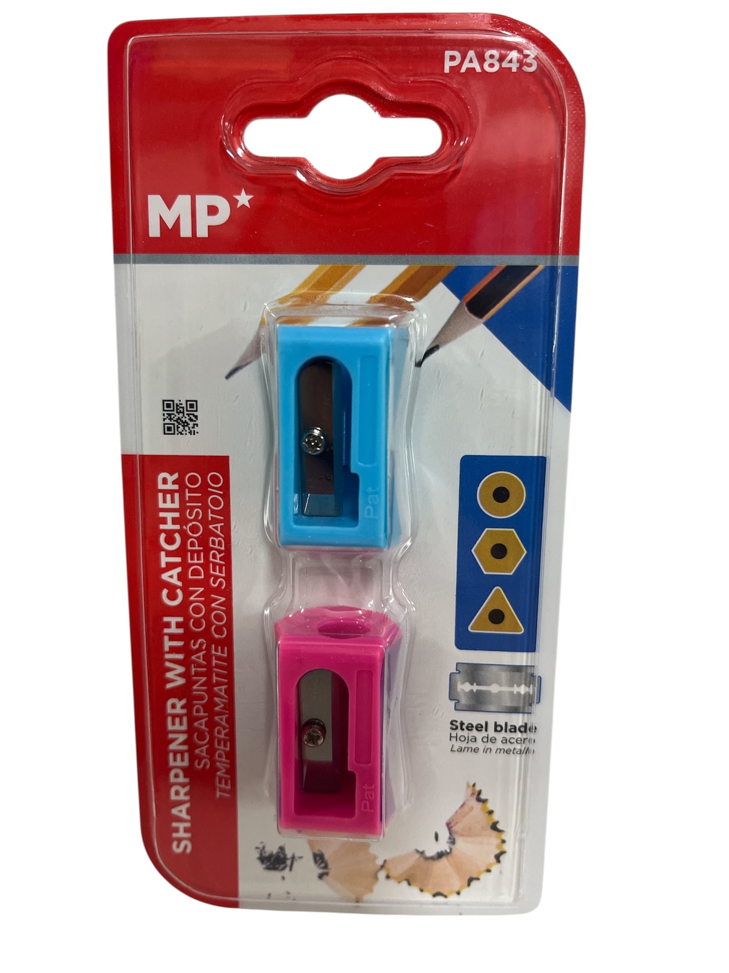 Sacapuntas con depósito x2