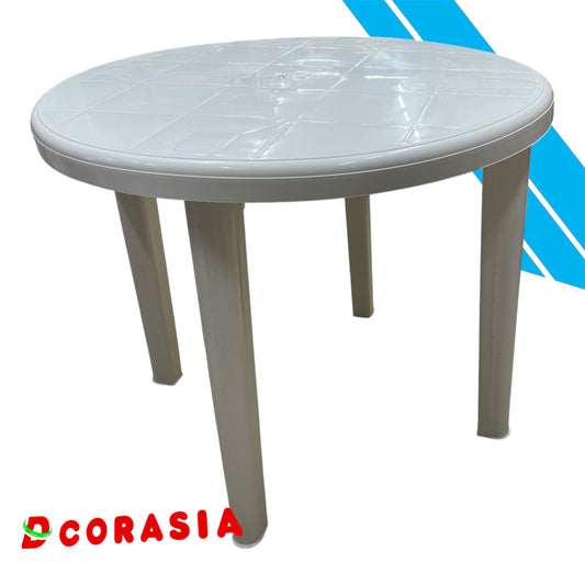 Mesa de plástico círcular
