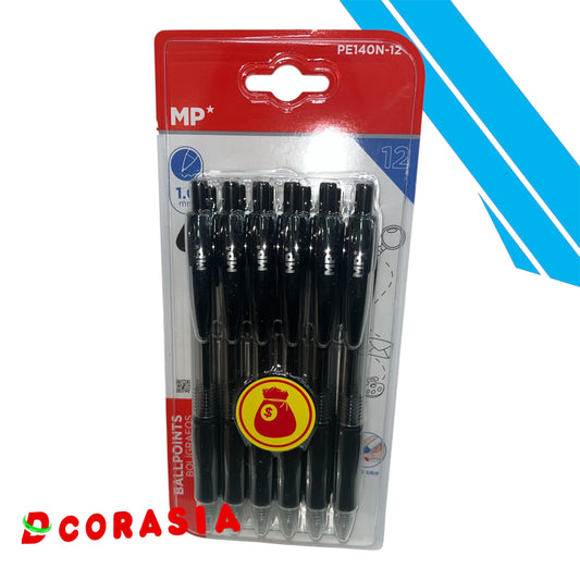 Bolígrafo negro x12