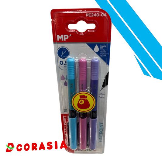Bolígrafo tinta líquida x3